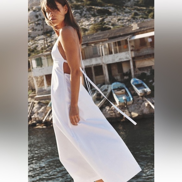 Zara NWT open back trench dress - Picture 10 of 11